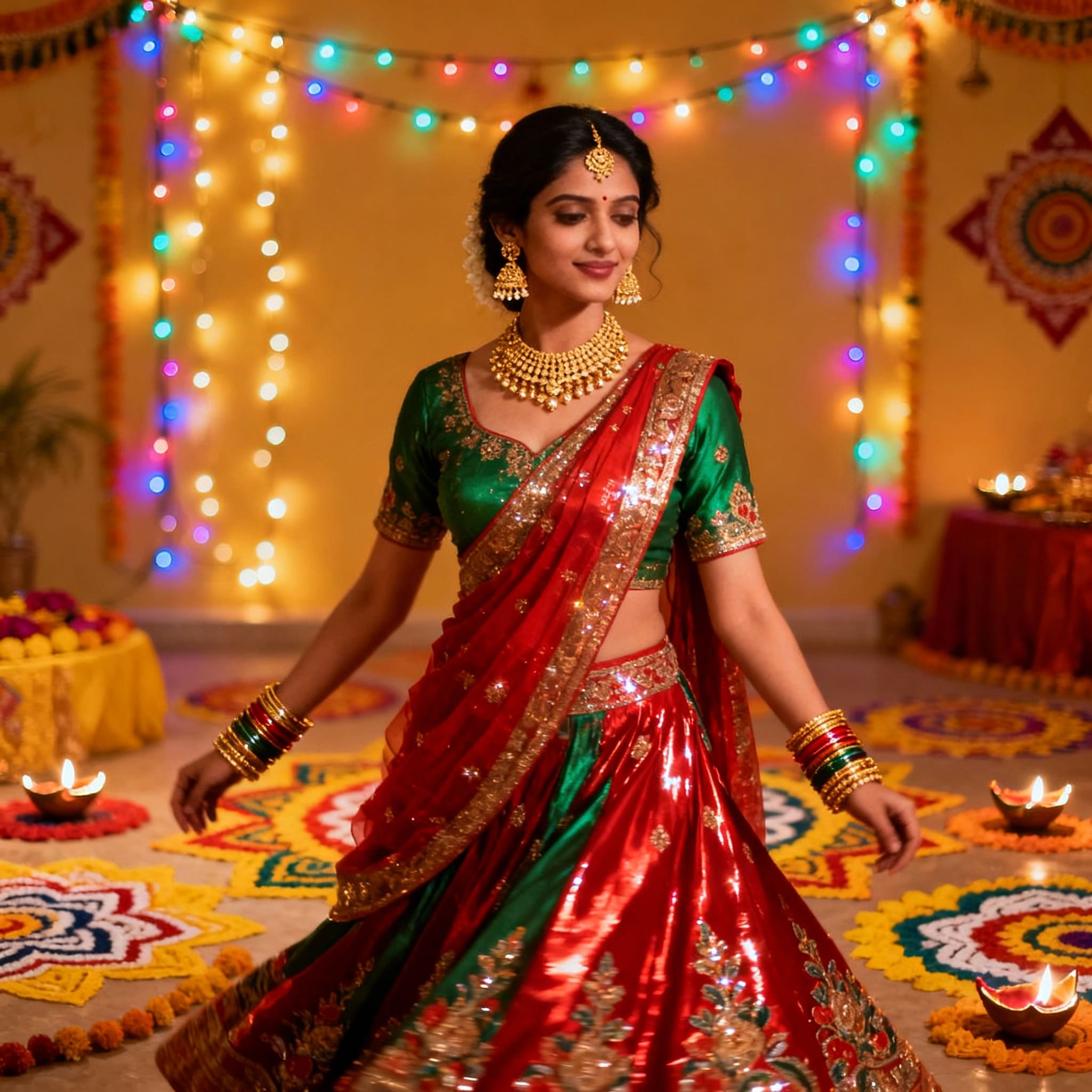 Celebrate Navratri in Style: Gemini AI Photo Editing Prompts for Dandiya & Garba Looks